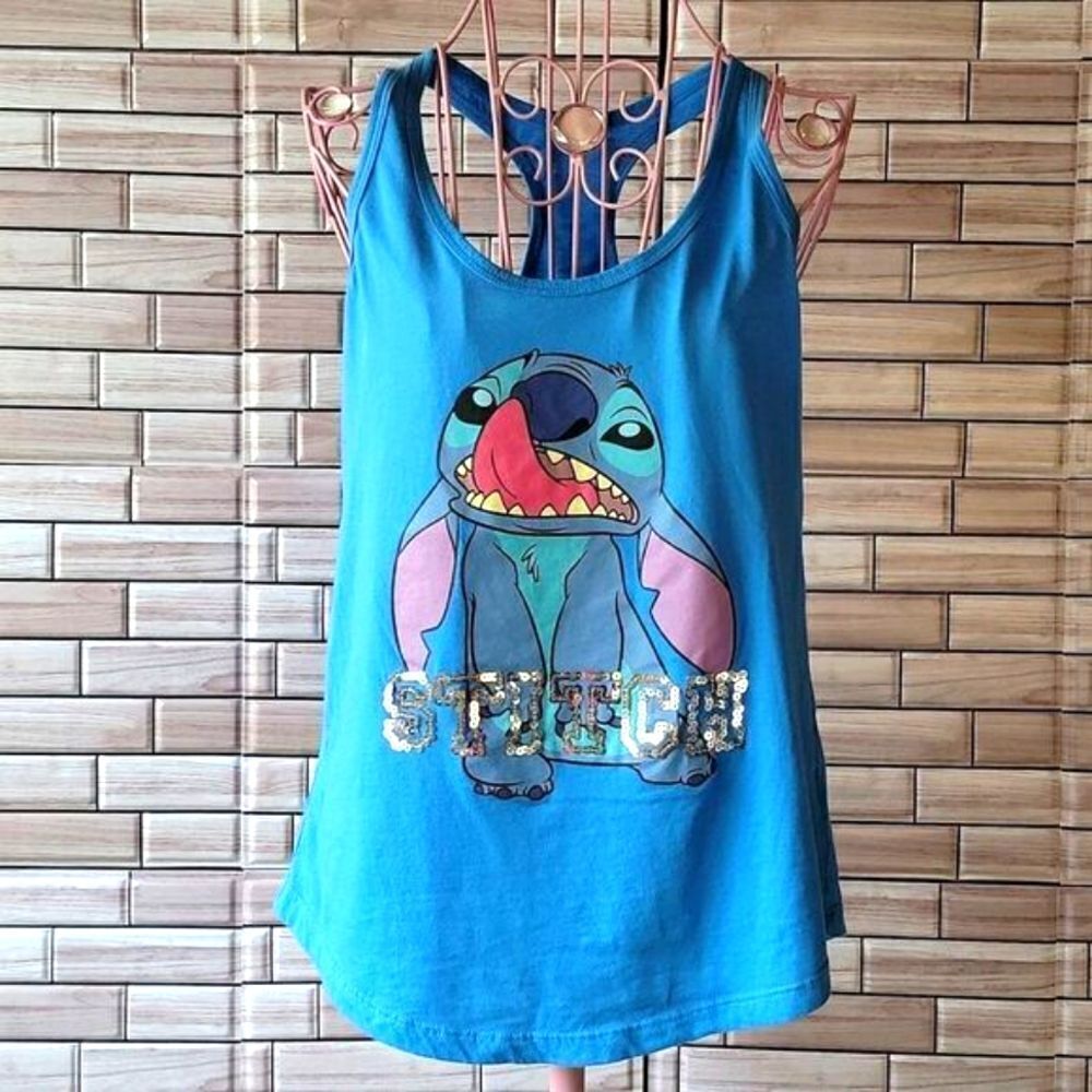 Disney " Stitch" racer back tank size S